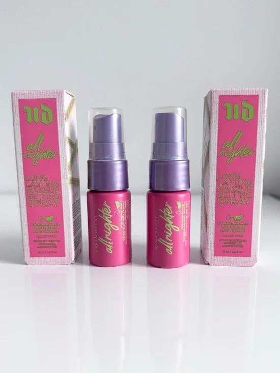 Urban Decay All Nighter Long Lasting Makeup Setting Spray Mini Duo - Watermelon - Picture 15 of 16